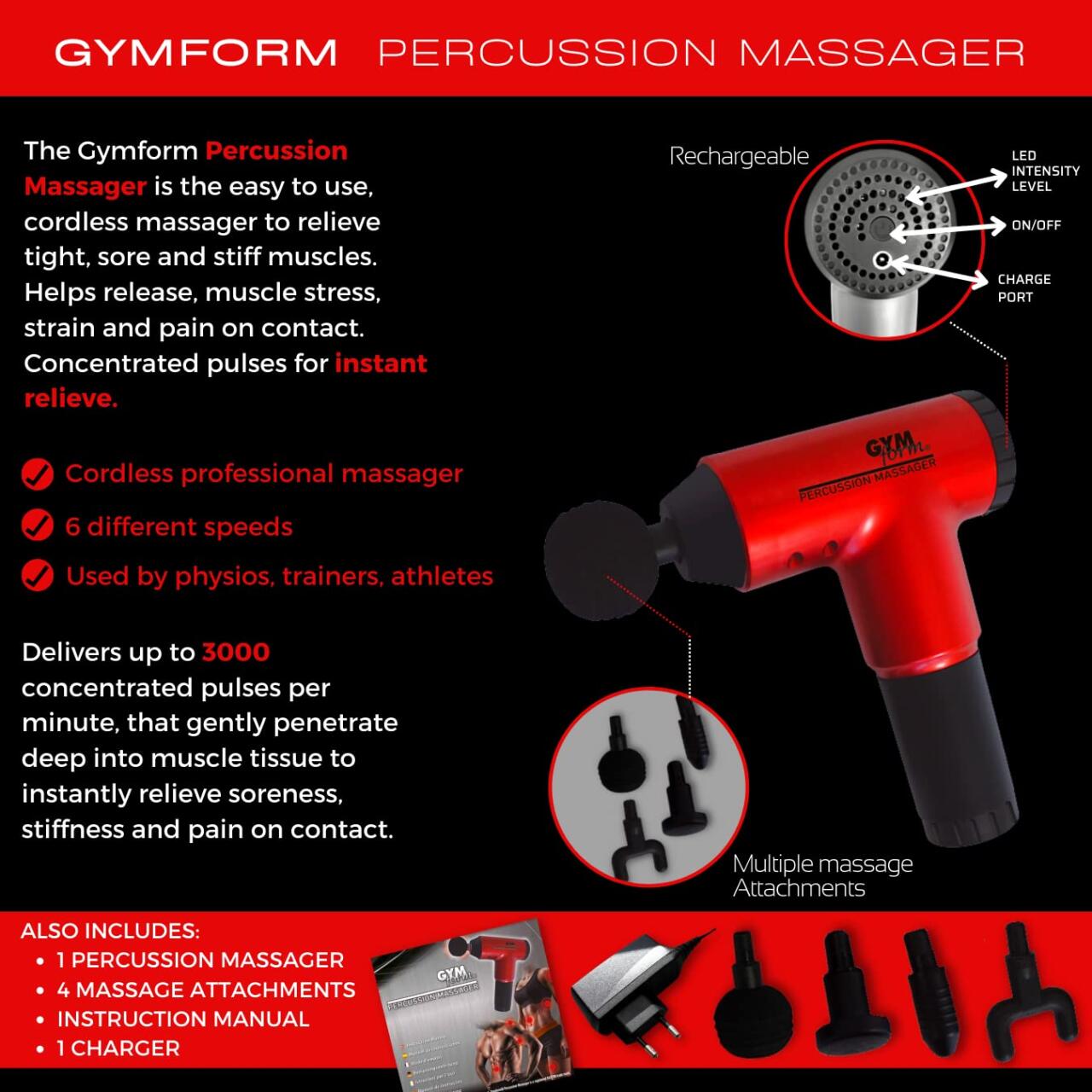 Massageador de percussão