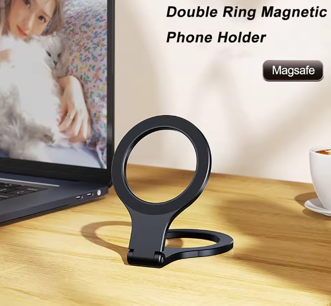 Duplo Anel Magnético- Fixação forte e simples de Instalar